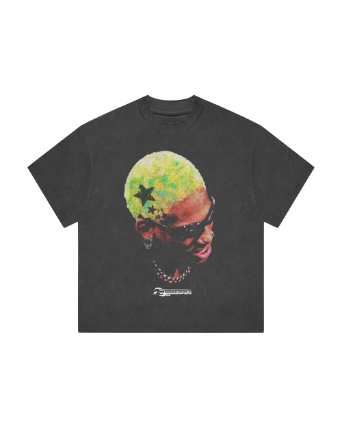 RODMAN BRAND NEON STARS TEE